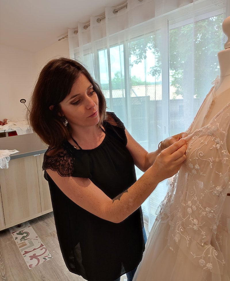 LA créatrice de robe de mariée Vanessa Lauriola